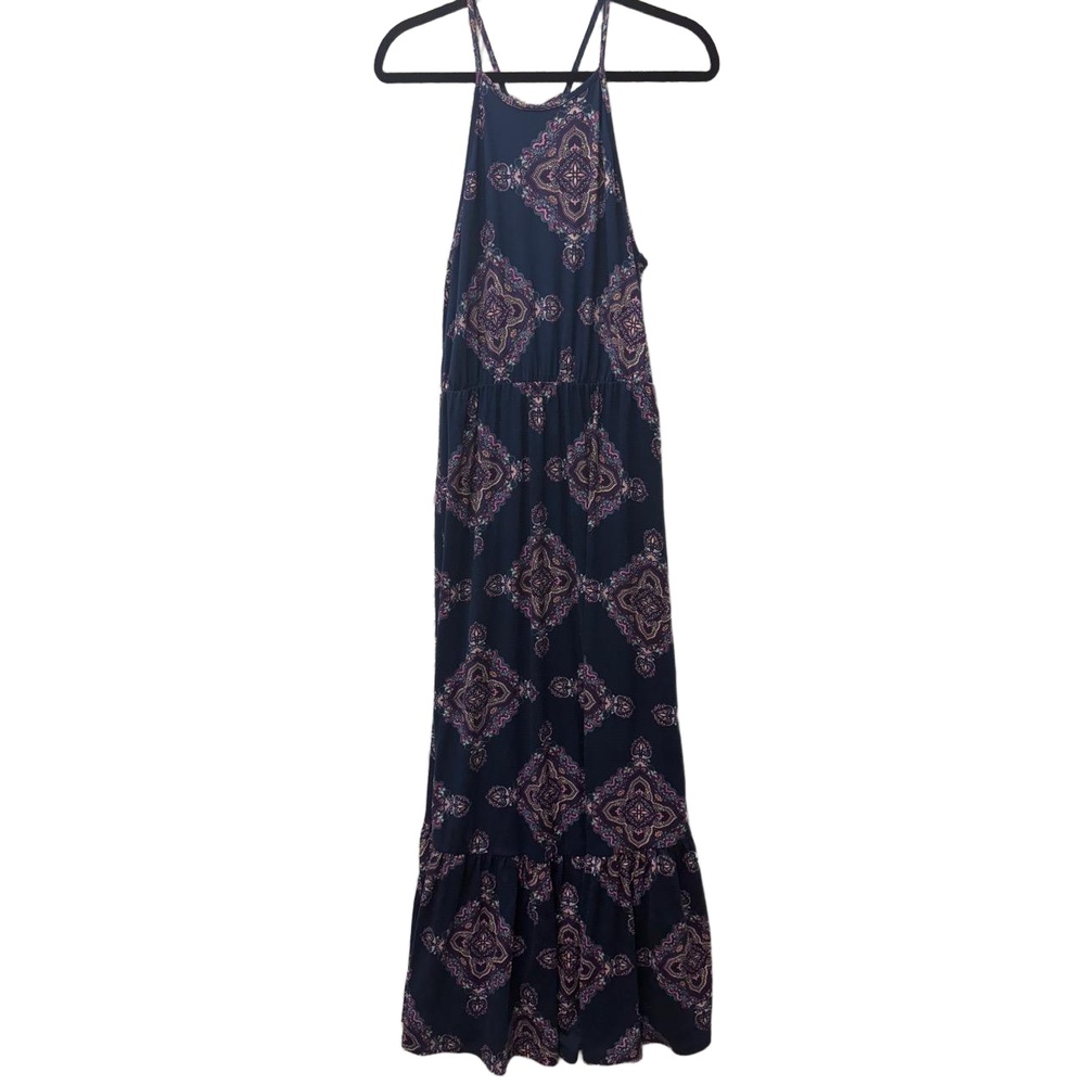 French‎ Grey Stitch Fix Paisley Sleeveless Maxi Dress Size Small